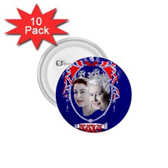 Queen Elizabeth 2012 Jubilee Year 10 Pack Small Button (round) by artattack4all