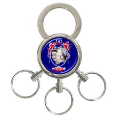 Queen Elizabeth 2012 Jubilee Year 3-ring Key Chain