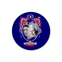 Queen Elizabeth 2012 Jubilee Year 4 Pack Rubber Drinks Coaster (round) by artattack4all