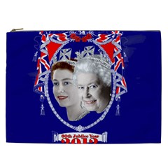 Queen Elizabeth 2012 Jubilee Year Cosmetic Bag (xxl) by artattack4all