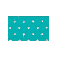 Turquoise Diamond Bling 100 Pack Sticker (Rectangle)