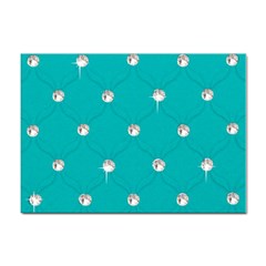 Turquoise Diamond Bling 100 Pack A4 Sticker