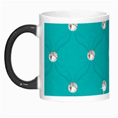 Turquoise Diamond Bling Morph Mug by artattack4all