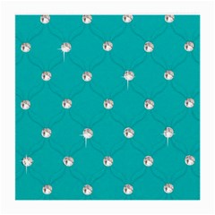 Turquoise Diamond Bling Single-sided Large Glasses Cleaning Cloth