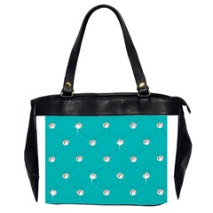 Turquoise Diamond Bling Twin-sided Oversized Handbag by artattack4all
