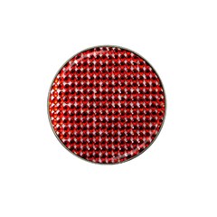 Deep Red Sparkle Bling 10 Pack Golf Ball Marker (for Hat Clip) by artattack4all