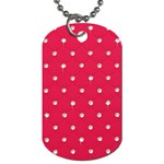 Red Diamond Bling  Single-sided Dog Tag Front