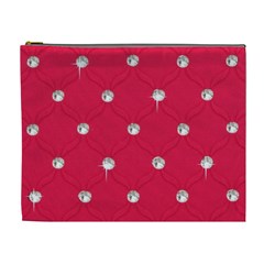 Red Diamond Bling  Extra Large Makeup Purse