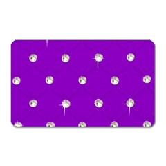 Royal Purple Sparkle Bling Large Sticker Magnet (rectangle)