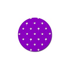 Royal Purple Sparkle Bling Golf Ball Marker