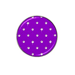 Royal Purple Sparkle Bling 4 Pack Golf Ball Marker (for Hat Clip)