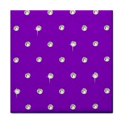 Royal Purple Sparkle Bling Face Towel