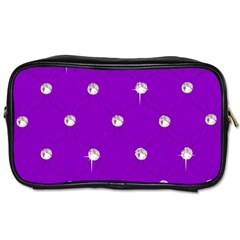 Royal Purple Sparkle Bling Single-sided Personal Care Bag