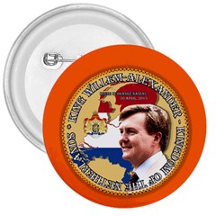 King Willem-alexander Large Button (round) by artattack4all