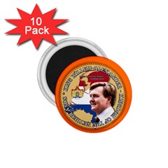 King Willem-alexander 10 Pack Small Magnet (round) by artattack4all