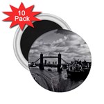 River Thames Waterfall 10 Pack Regular Magnet (Round) Front