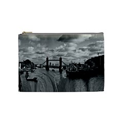 River Thames Waterfall Medium Makeup Purse by Londonimages