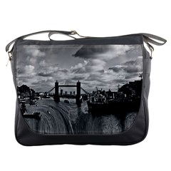 River Thames Waterfall Messenger Bag by Londonimages