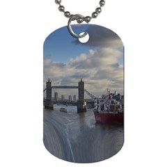 Thames Waterfall Color Single-sided Dog Tag