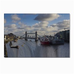 Thames Waterfall Color 10 Pack Small Postcard by Londonimages