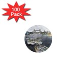 River Thames Art 100 Pack Mini Magnet (Round)