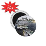 River Thames Art 10 Pack Small Magnet (Round)