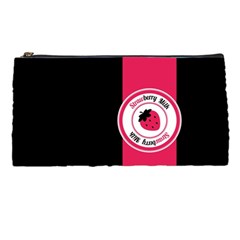 Brand Ribbon Pink With Black Pencil Case by strawberrymilk