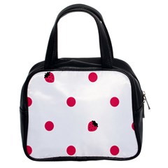 Strawberry Dots Pink Classic Handbag (two Sides) by strawberrymilk