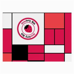 Brand Strawberry Piet Mondrian Pink Twin-sided Handkerchief by strawberrymilk
