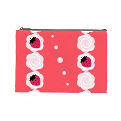 Cake Top Rose Cosmetic Bag (large) by strawberrymilk