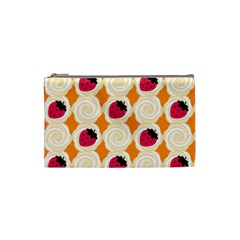 Cake Top Orange Cosmetic Bag (small) by strawberrymilk