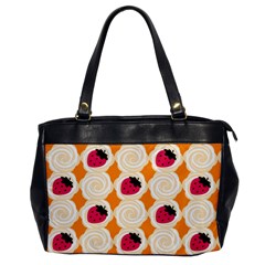 Cake Top Orange Oversize Office Handbag (one Side) by strawberrymilk