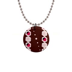 Cake Top Choco 1  Button Necklace by strawberrymilk