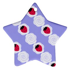 Cake Top Blueberry Ornament (star) by strawberrymilk