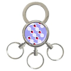 Cake Top Blueberry 3-ring Key Chain by strawberrymilk