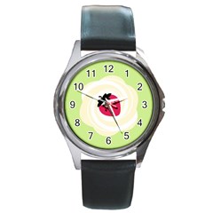 Cake Top Lime Round Metal Watch by strawberrymilk