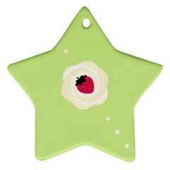 Cake Top Lime Ornament (star) by strawberrymilk