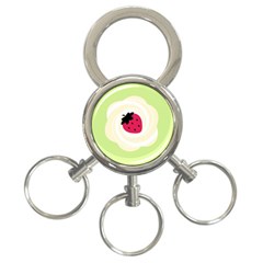 Cake Top Lime 3-ring Key Chain by strawberrymilk