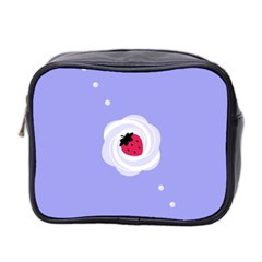Cake Top Purple Mini Toiletries Bag (two Sides) by strawberrymilk