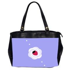 Cake Top Purple Oversize Office Handbag (two Sides) by strawberrymilk