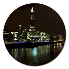 The Shard And Southbank London Extra Large Sticker Magnet (round) by Londonimages