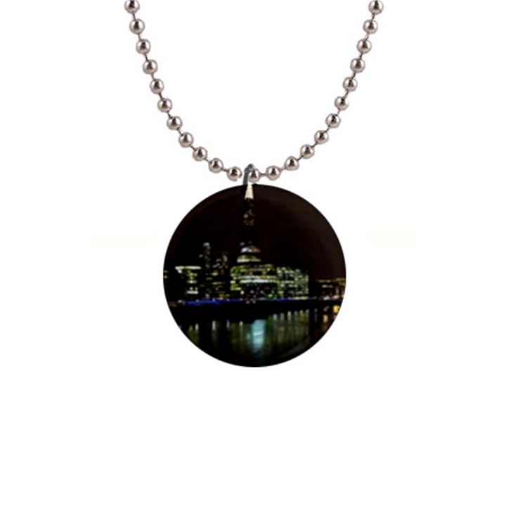 The Shard and Southbank London Mini Button Necklace