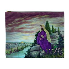 Jesus Overlooking Jerusalem By Ave Hurley  Extra Large Makeup Purse by ArtRave2