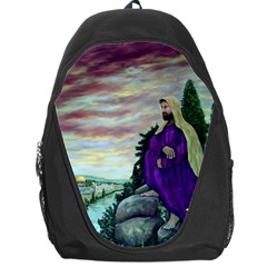 Jesus Overlooking Jerusalem By Ave Hurley  Backpack Bag by ArtRave2