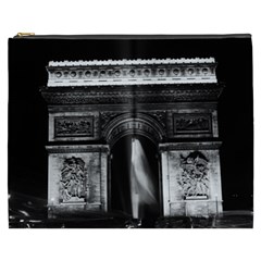 Vintage France Paris Triumphal Arch 1970 Cosmetic Bag (xxxl)