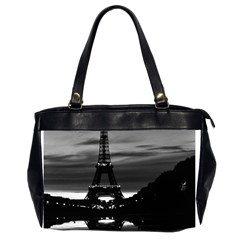 Vintage France Paris Eiffel Tower Reflection 1970 Twin-sided Oversized Handbag by Vintagephotos
