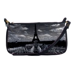 Vintage France Paris Fontain Chaillot Tour Eiffel 1970 Evening Bag by Vintagephotos