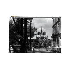 Vintage France Paris Notre Dame Saint Louis Island 1970 Large Makeup Purse by Vintagephotos