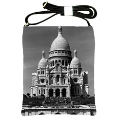 Vintage France Paris The Sacre Coeur Basilica 1970 Cross Shoulder Sling Bag by Vintagephotos