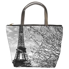 Vintage France Paris Eiffel Tour 1970 Bucket Handbag